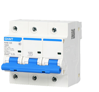 Disjoncteur miniature (MCB) CHINT NXB-125 6KA 4P 80A/100A/125A 400V/230V 50/60Hz Protection LSI Courbe BCD C