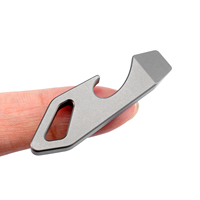 TGZUO Outil multifonctionnel de survie en titane de qualité industrielle, mini levier EDC portable, décapsuleur porte-clés, OEM/ODM