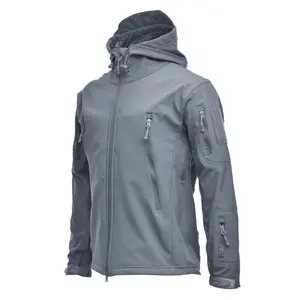 Giacca invernale da uomo all'aperto cappotto sportivo uniforme giacca Softshell impermeabile foderata in pile giacca Softshell con zip