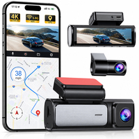 JARVIS 2-Kanal Dashcam 4K Vorne Hinten 5G WLAN GPS WDR Überlegene Nachtsicht Parküberwachung Videorekorder Armaturenbrett-Kamera