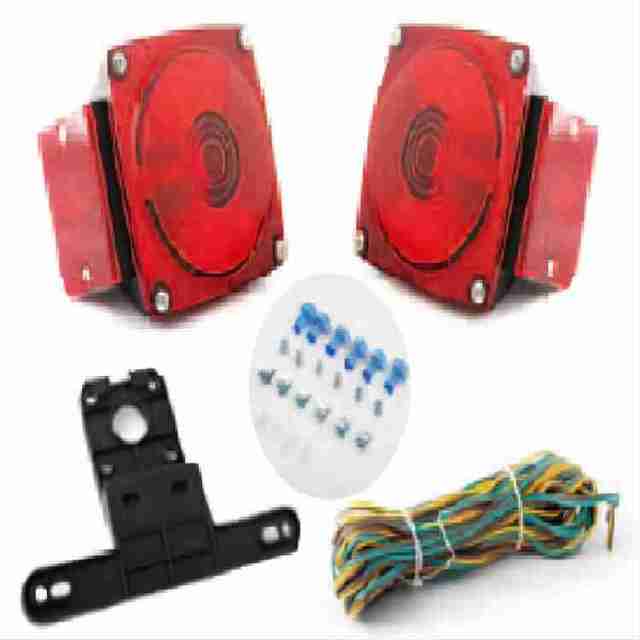 12V  Trailer Light Kit  for Camper, Truck, RV, Marine Under 80 Inch - Utility Brake Stop Turn Tail Lights