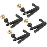 4 Pièces de réglages fins pour violon 3/4-4/4, outils de remplacement pour cordes de violoncelle, accessoires d'instruments, noirs