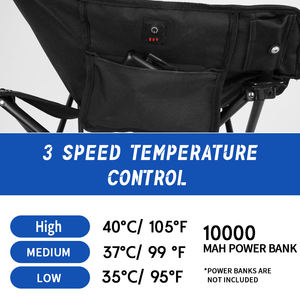 <span class=keywords><strong>Dr</strong></span>.Warm New Lightweight Klappbarer beheizter Campings tuhl 5V Outdoor Fishing Garden Chairs - Product Image 6