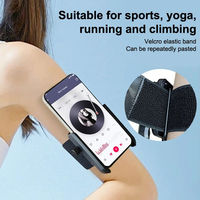 360 °   Support de téléphone rotatif pour bracelet de vélo, support de brassard pour smartphone, course à pied, randonnée, diffusion en direct, sports, compatible avec les téléphones
