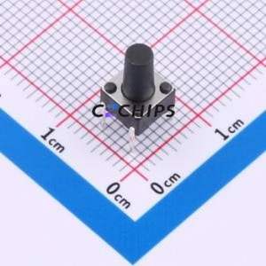 TSD004A11026A01 Tactile Switch Through hole Component (THT)-4P,6x6mm Switch 2.6N 8.6mm 6mm 10mm - Product Image 1