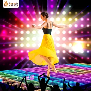 Tấm Gạch Nhảy RGB Chất Lượng Cao Tấm Kính Di Động Sàn Nhảy Đêm Câu Lạc Bộ Đêm 3d Vô Cực Gương Led Sàn Nhảy