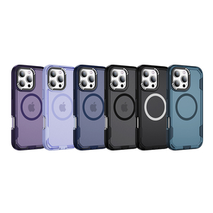 Soporte de teléfono magnético para lente, funda de teléfono con carga magnética anticaída de sensación suave y sedosa para iPhone 11 12 13 14 15 16 Pro Max - Product Image 1