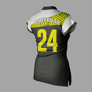 Быстрое производство волейбольные майки Молодежная волейбольная форма дышащая волейбольная одежда с рукавами-кепками - Product Image 4