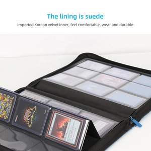 <span class=keywords><strong>Torson</strong></span> pour classeur de cartes à collectionner en cuir PU imperméable et personnalisable, 9 pochettes pour 252 cartes, avec design Premium Top Loader - Product Image 5
