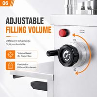 Machine de remplissage à chaud avec agitateur, remplisseuse verticale pneumatique à piston pour pâtes, sauces, chocolat et beurre, pour la production à petite échelle