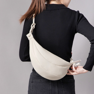 Gionar — <span class=keywords><strong>sac</strong></span> à bandoulière en <span class=keywords><strong>cuir</strong></span> blanc, marque privée, mode d'usine, Mini <span class=keywords><strong>banane</strong></span>, pour femmes - Product Image 6
