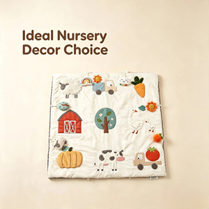 <span class=keywords><strong>Tapis</strong></span> d'éveil réversible en velours pour bébé, motif pois gris, éducatif, pour le temps sur le ventre et l'éveil, 0-24 mois, décoration <span class=keywords><strong>de</strong></span> chambre d'enfant - Product Image 5