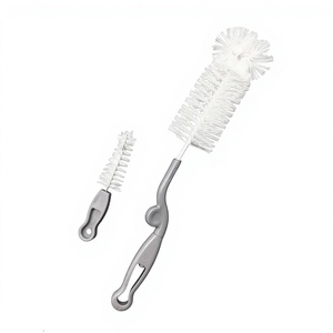 Lot de 2 brosses de nettoyage pour biberons en plastique pour une utilisation en cuisine - Product Image 1