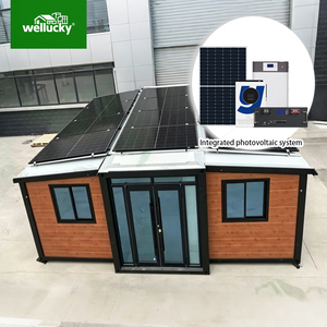 Unité de logement modulaire préfabriquée à énergie solaire avec salle de bain <span class=keywords><strong>pour</strong></span> <span class=keywords><strong>maison</strong></span> conteneur hors réseau, <span class=keywords><strong>maison</strong></span> conteneur pliable et extensible - Product Image 4