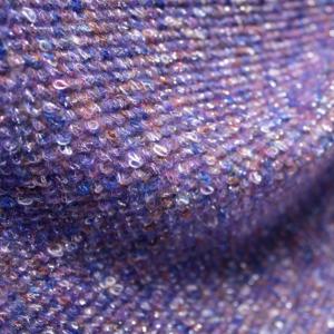 2025 kış yeni ceket kumaş toptan en iyi fiyat mor yumuşak rahat balık pulu Shinning simli yün tüvit kumaş - Product Image 3