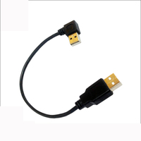 Maßgefertigtes USB 2.0 Rechtwinkliges Stecker-zu-Stecker Verlängerungskabel PVC-Ummantelung mit Geflechtschirmung für Kamera- und Computeranwendungen Kostenlose Probe