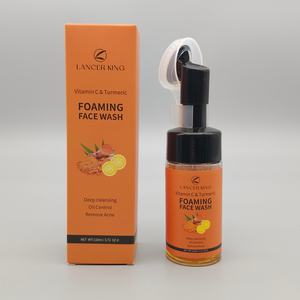 Nettoyant Visage Moussant en Gros 110ml à Marque Blanche Vitamine C & Curcuma – Nettoyage Profond pour Peaux à Tendance Acnéique - Product Image 4