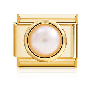 Stainless Steel Italian Modular Bracelet Gemstone Inlay DIY Elastic Fashion Jewelry Unisex Gift Set - Product Image 5