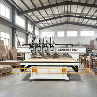 Machine de fraisage CNC à plusieurs broches avec commande Syntec, moteur servo 9 kW, boîte de vitesses et roulements à haute rigidité