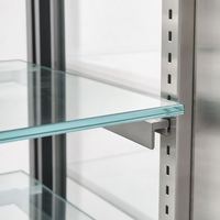 Vitrine à gâteaux verticale commerciale avec 2 à 8 compartiments ℃   Étagères Réglables Réfrigérantes pour Boulangerie, Café, Restaurant, Comptoir de Desserts