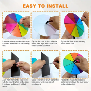 Giradischi da gioco in acrilico cancellano ruota girevole per feste novità compleanno matrimonio natale capodanno laurea giochi di carnevale - Product Image 4