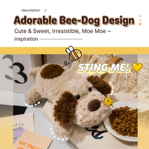 Peluche de Perro con Peso, de Algodón PP, Diseño Bordado - Accesorio Sensorial Calmante para Aliviar la Ansiedad, Regalo de Cumpleaños - Product Image 3