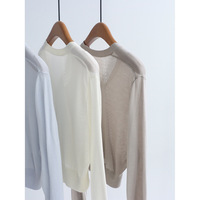 Hochwertige 16-Gauge Kurzstrick-Strickjacke in Unifarbe, Leichte Sommerjacke mit Offener Front, V-Ausschnitt, Sonnenschutz