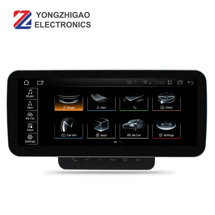 YZG 12.3'' 64GB Android 10 Post Radio Multimedia Autoradio Navi Multimedia Navigation Smart Tv Box Android For Audi Q7 2009 4M