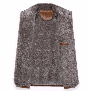 Pelliccia da <span class=keywords><strong>uomo</strong></span> una pelle più <span class=keywords><strong>velluto</strong></span> ispessimento sezione lunga <span class=keywords><strong>giacca</strong></span> PU cappotto giacche da <span class=keywords><strong>uomo</strong></span> all'ingrosso - Product Image 4