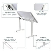 Cadre de bureau électrique réglable en hauteur avec design inclinable à 0-90 degrés pour bureau inclinable