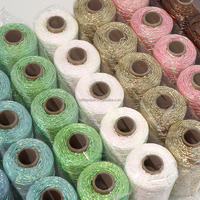 100g/roll Glitter Lurex Metallic Yarn 5 Rolls 565g/set Shiny Sparkle Crochet Yarn for Handmade DIY Bag Knitting