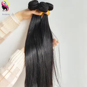 Straight brazilian peruvian cambodian wholesale cuticle aligned raw virgin remy 100% Human Hair vendor extension bundle