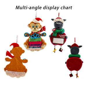 手工闪光连衣裙形姜饼，带可爱包圣诞树悬挂圣诞派对礼品装饰 - Product Image 5