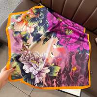 Hijab Poliester Segi Empat 70x70cm Kerudung Wanita Fashion Syal Penutup Kepala Bandana untuk Pemakaian Sehari-hari Grosir Jubah Wanita