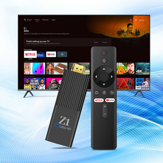 2026 Z1 Smart TV Stick Dongle HD Android 15 Quad Core 2.4G 5G 4K 8GB 128GB Allwinner H313 H618 Voice Remote Mini Portability