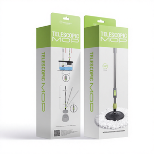 Pièces détachées pour serpillière rotative à 360 degrés, manche de serpillière à pression manuelle - Product Image 1