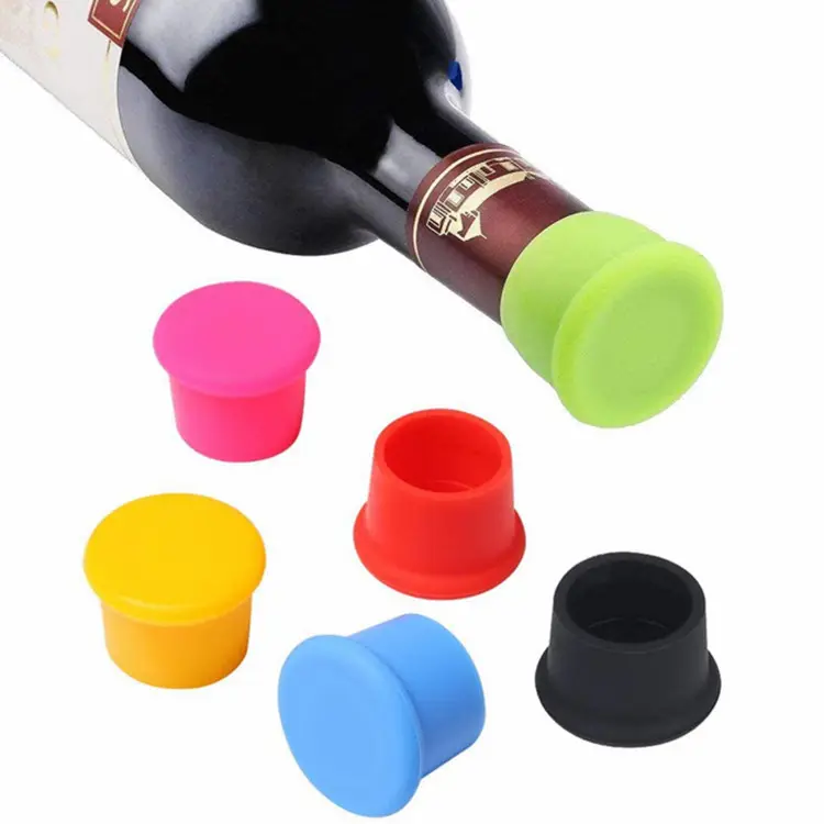 Wholesale Reusable Silicone Sparkling Bottle Cap Replacement Wine bottle stopper