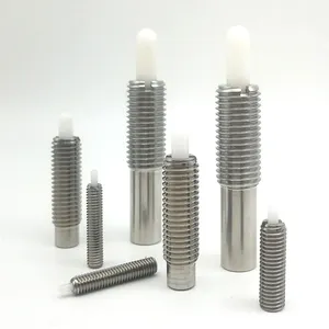 Precision Good Quality Spring Plunger Pin Stainless Steel Nose Machine Part Screw Plungers Plastic Pin for Machines' Metals