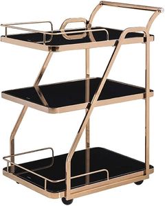 <strong>Gold</strong> <strong>Trolley</strong> Cart mini bar <strong>trolley</strong> with 3layer <strong>gold</strong> stainless frame for nail beauty salon cart CB-H104 - Product Image 3