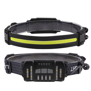 Lampe frontale XPG Sensor Cob 1200 mAh rechargeable LED lumière blanche pour extérieur, pêche, zoom réglable, bande ajustable - Product Image 4