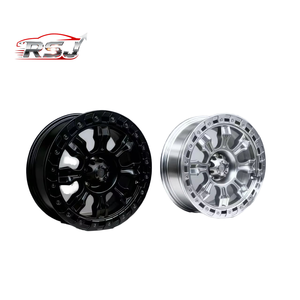 Jantes en alliage forgé RSJ à 5 trous, design échelonné, aluminium A356, finition chromée, ajustement universel, garantie 3 ans, neuves - Product Image 1