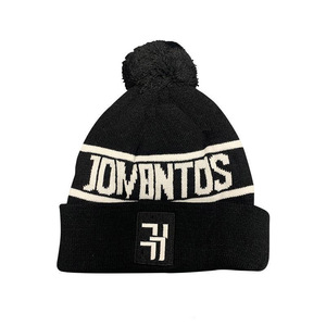 Designer Knitted <strong>Pom</strong> <strong>Pom</strong> Sport Bobble Hats Winter Knit Toque Custom <strong>Beanie</strong> With Embroidered logo - Product Image 1