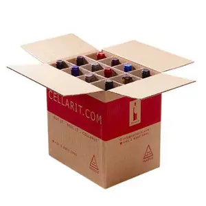Abmessung der/12er Packung Bier Weinflasche Verpackungs karton Box Wein verpackungs box
