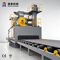Ligne de prétraitement pour acier et profilés, machine à double usage pour plaques et profilés