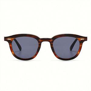 Gafas de Sol Cuadradas Vintage Anti Luz Azul Personalizadas 2023, Gafas de Sol con Marco Pequeño de Leopardo para Hombre y Mujer - Product Image 2