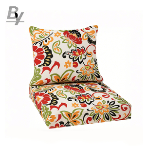 Nhiệt Đới & Mô hình hình học ngoài trời Ghế đệm với có thể tháo rời có thể giặt Bìa & tựa lưng hoàn hảo thắt lưng Gối Đệm Ghế - Product Image 1