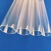 Tube en verre de quartz pour four de diffusion, tube transparent en silice fondue de haute pureté, diamètre extérieur personnalisé, pour processus de plaquettes semi-conductrices