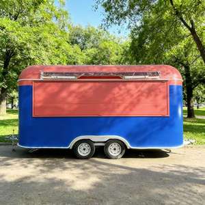 Camion de restauration mobile LED lumineux et coloré pour la vente de glaces, en acier inoxydable, longueur 13 pieds, idéal pour les paysages urbains nocturnes - Product Image 4