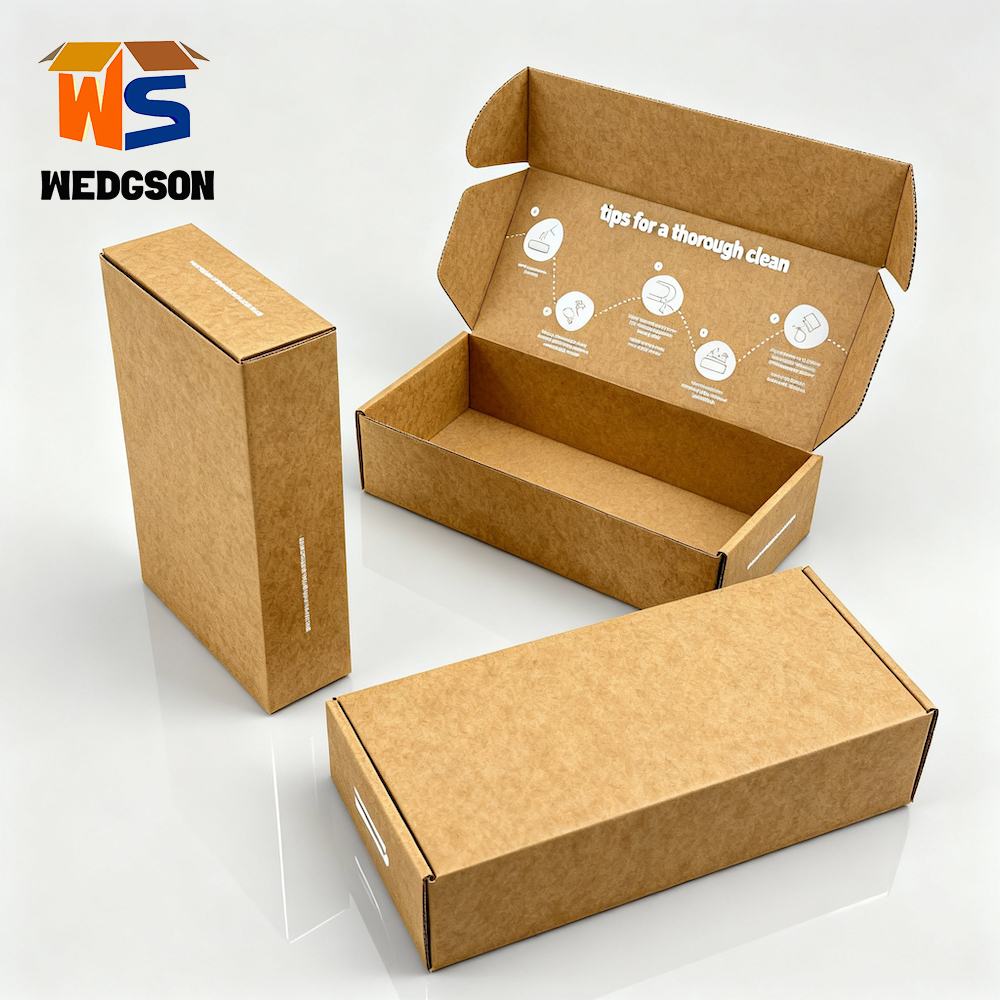Custom Corrugated Gift Fold Box OEM Factory Eco Friendly Packaging Shipping Paper Kraft Cardboard Mailing Box With logo Printing