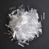 Fibre de polypropylène haute ténacité PP 12-50 mm BOTAI en maille pour le renforcement du béton, résistance forte aux acides, aux alcalis et à l'abrasion